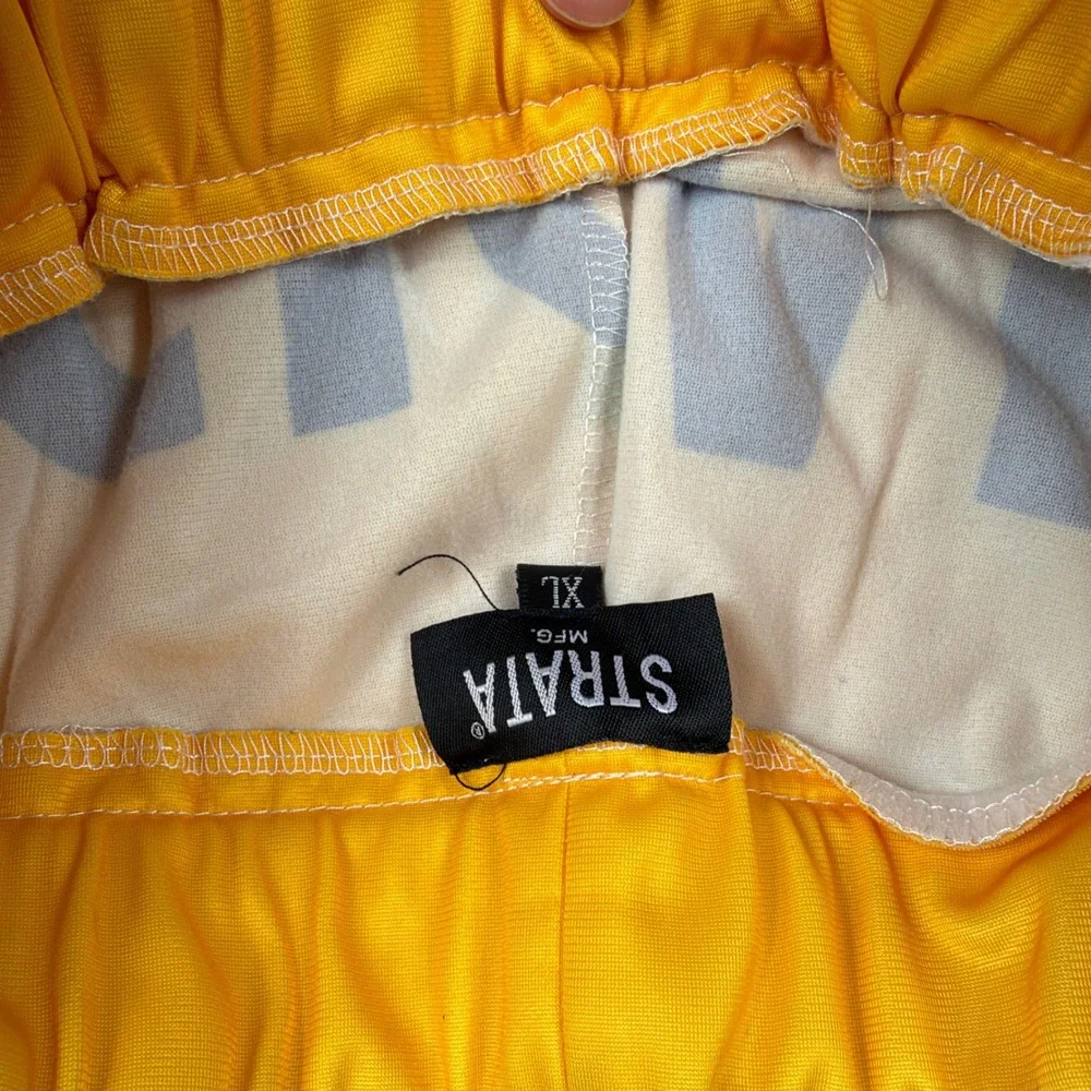 Strata MFG Swisher Sweets All Over Print Joggers Mens XL Blue Yellow Novelty